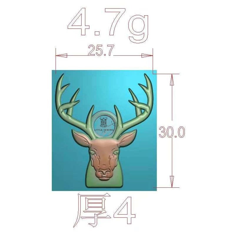 Stag #5 Zipper Pull