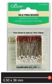 Clover Silk Pins 100 Boxed