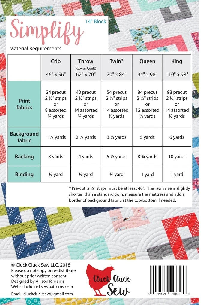 Simplify #181 Pattern by Cluck Cluck Sew