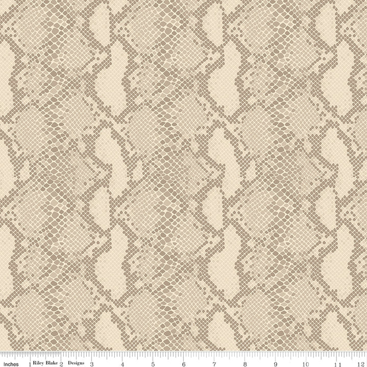Riley Blake - Animal Kingdom - Snake Skin Tan
