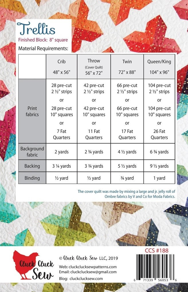 Trellis #188 Pattern by Cluck Cluck Sew