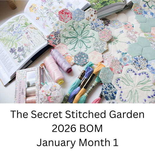 The Stitched Garden BOM 2026 EPP - January Month 1