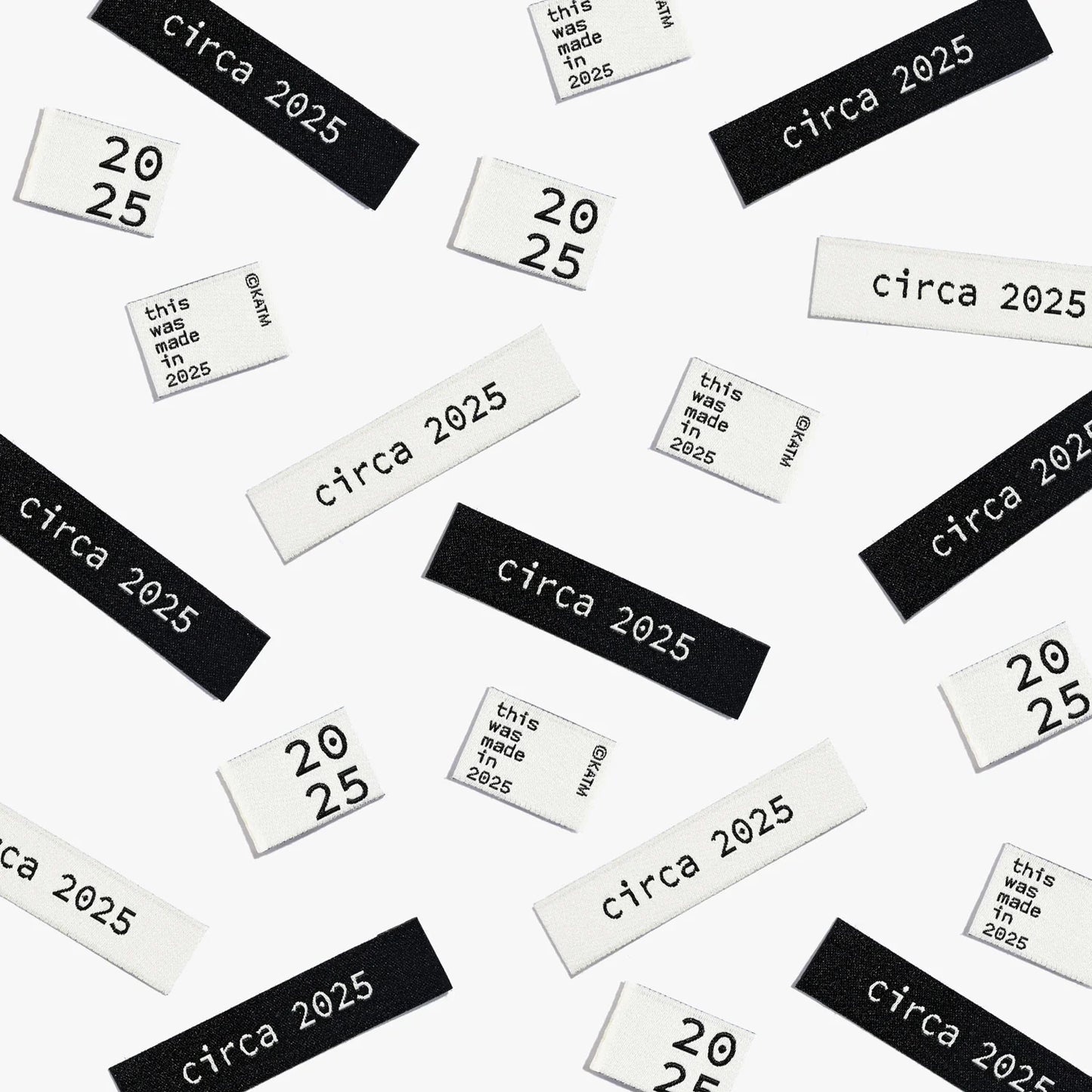 KATM Labels - Circa 2025 - 6 Sew-in Labels