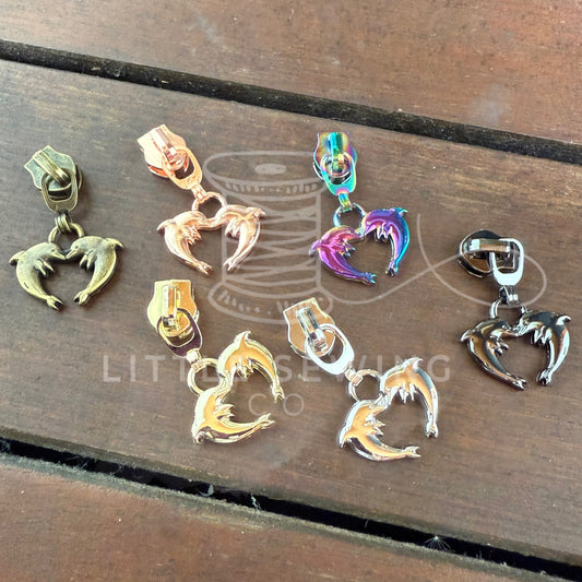 Dolphins Zipper Pull #5