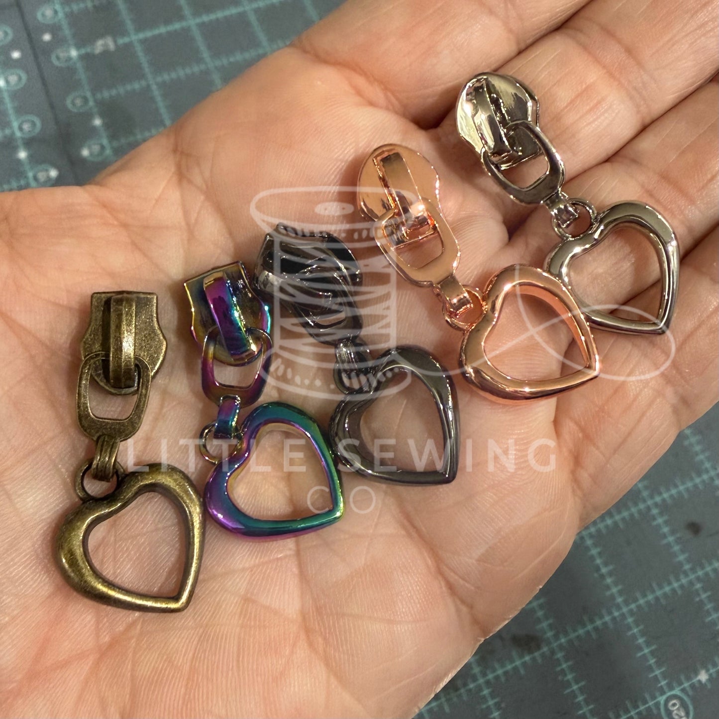 Open Heart #5 Zipper Pull