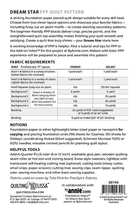 Quilting Elissa - Dream Star Quilt
