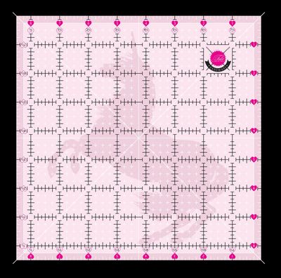 PRE ORDER - Tula Pink 8.5in x 8.5in Non Slip Unicorn Ruler