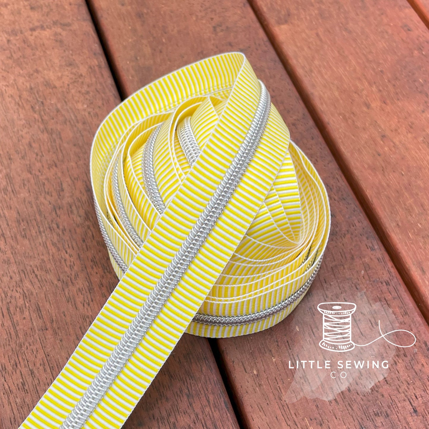 Yellow Stripes Zipper Tape #5