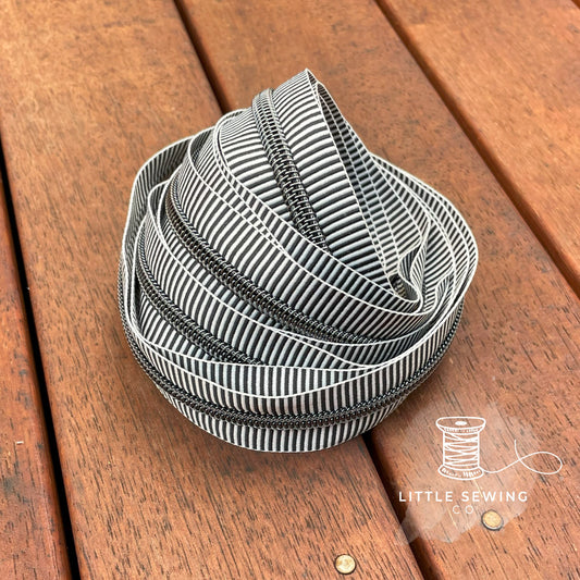 Black Stripes Zipper Tape #5