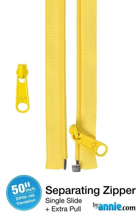 By Annie - 50″ Separating Zipper – Dandelion