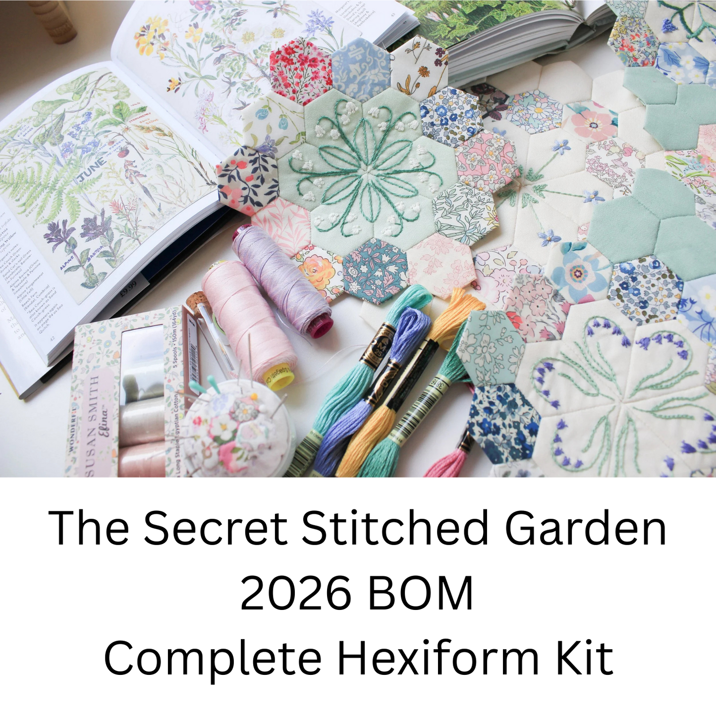 The Stitched Garden BOM 2026 EPP - Complete Hexiform Kit
