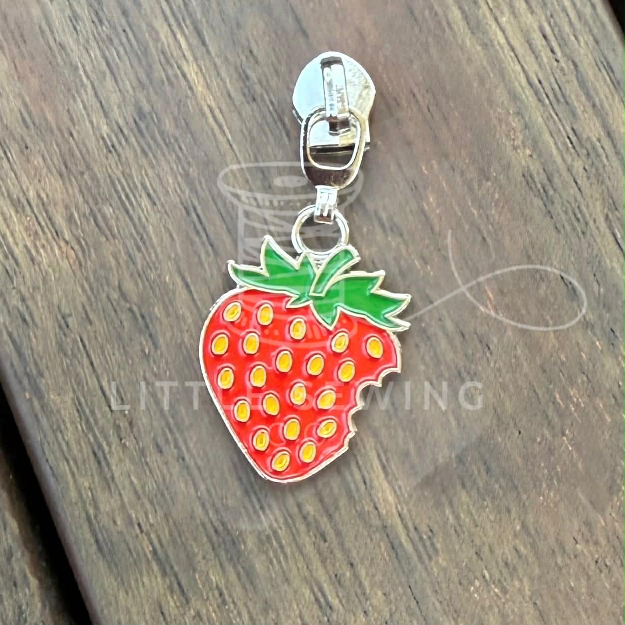 Strawberry Zipper Pull #5