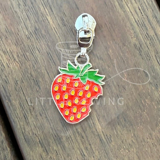 Strawberry Zipper Pull #5