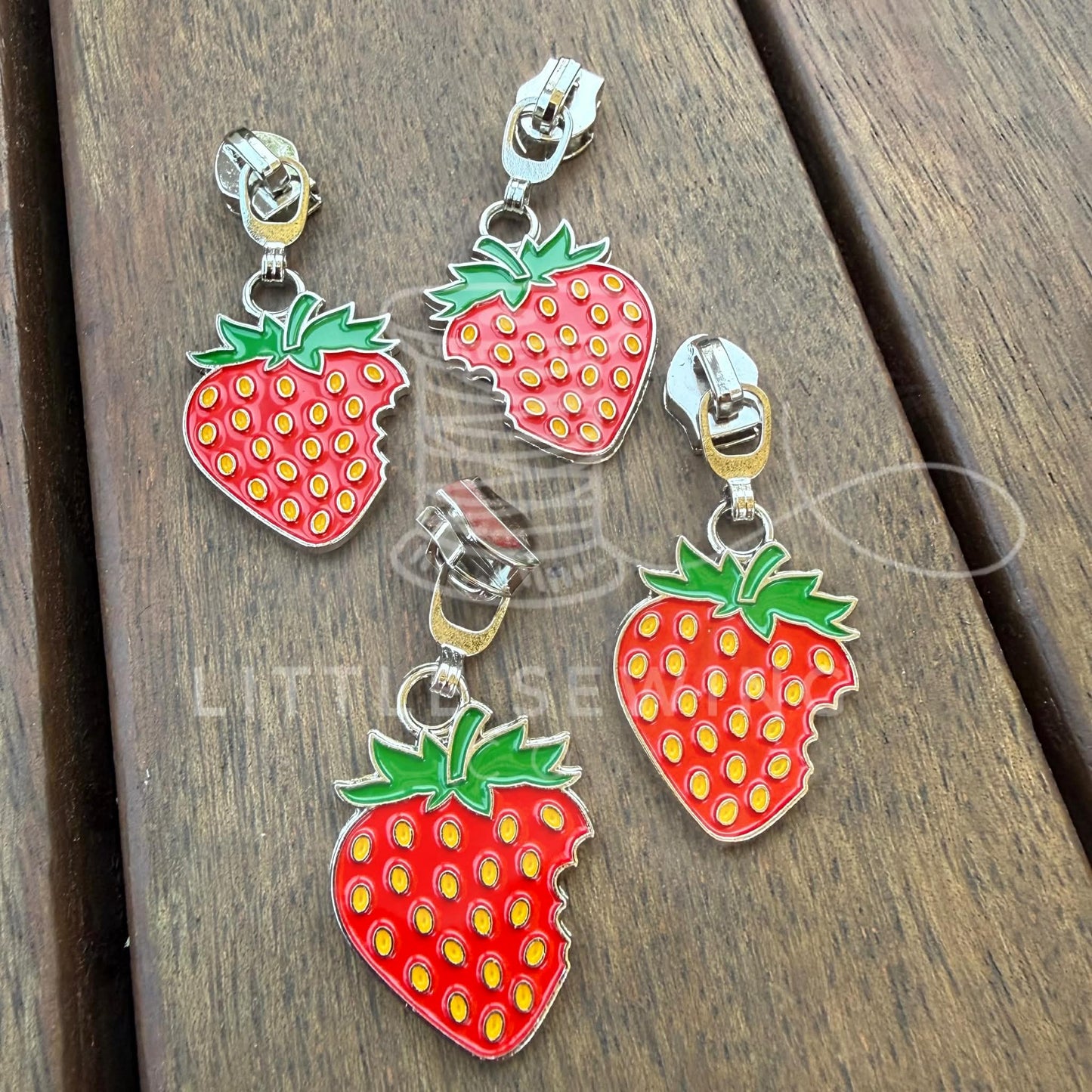 Strawberry Zipper Pull #5