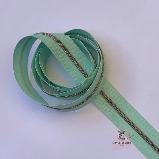 Pale Turquoise Zipper Tape #3
