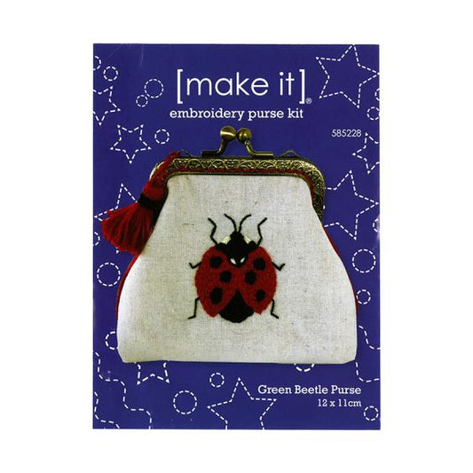 Embroidery Purse Kit - Ladybug Purse
