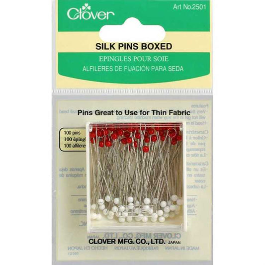 Clover Silk Pins 100 Boxed