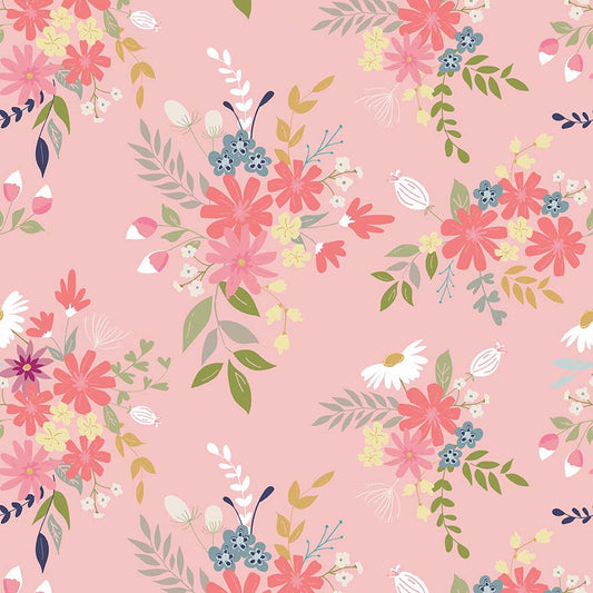 Riley Blake Designs - In The Meadow Main in Pink