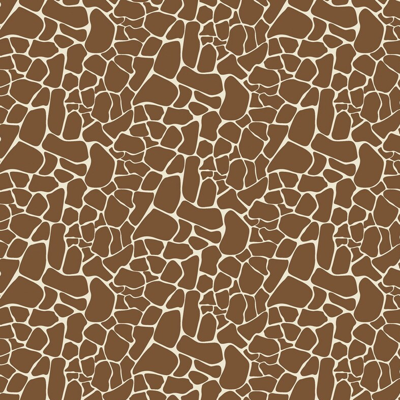 Riley Blake - Animal Kingdom - Mini Giraffe Brown