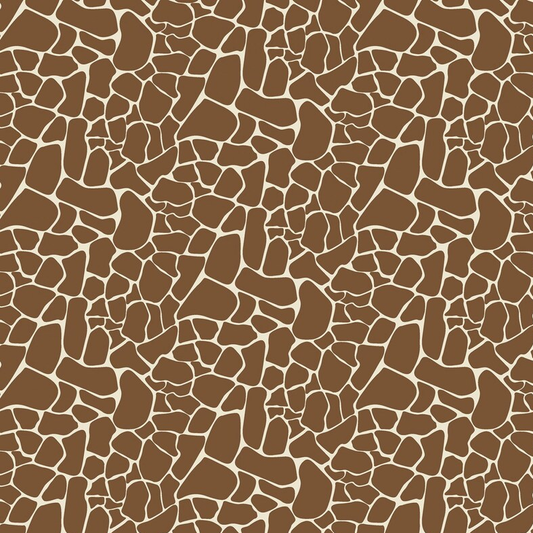 Riley Blake - Animal Kingdom - Mini Giraffe Brown