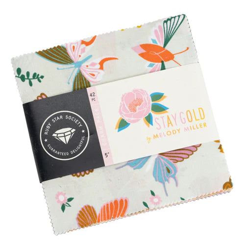Stay Gold 5" Charm Pack by Ruby Star Society