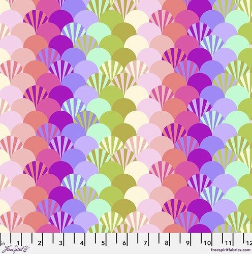 Tula Pink Fans in Sorbet