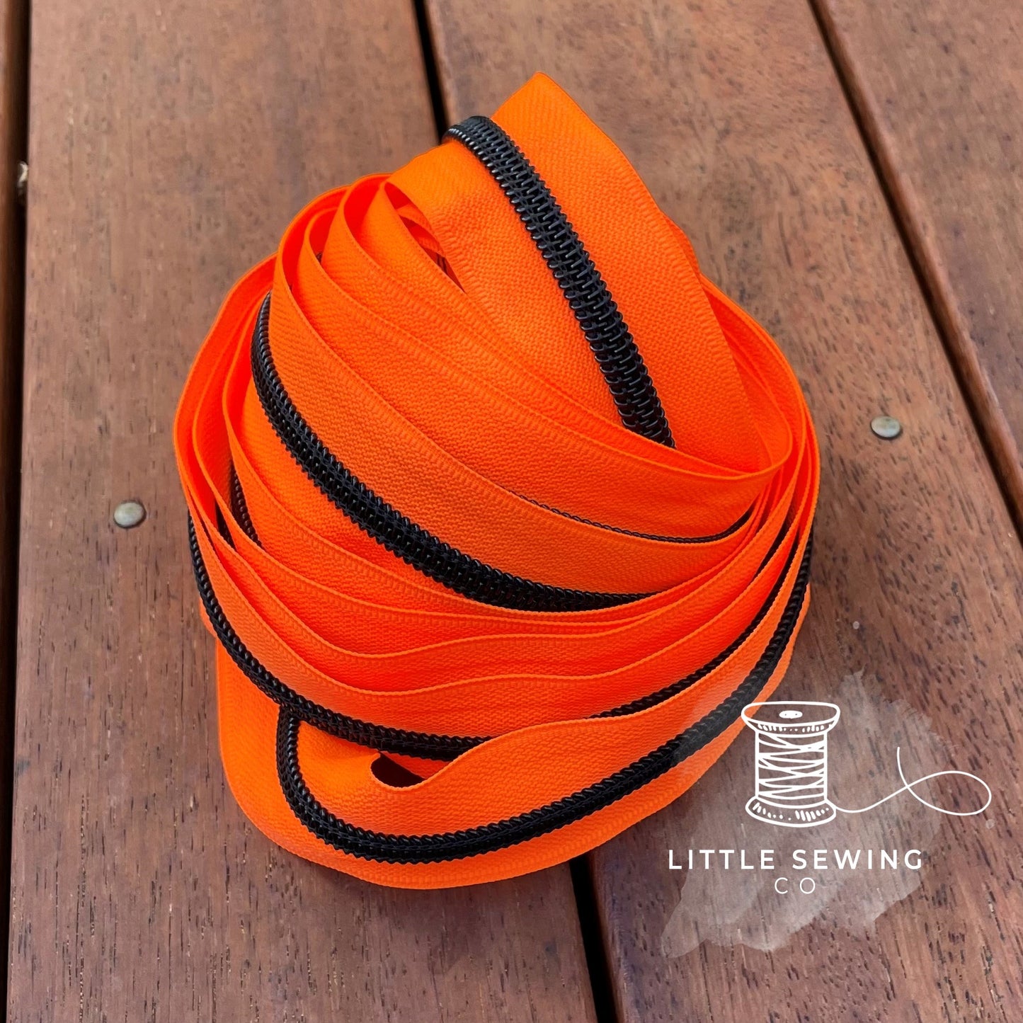 Fluro Orange Zipper Tape #5