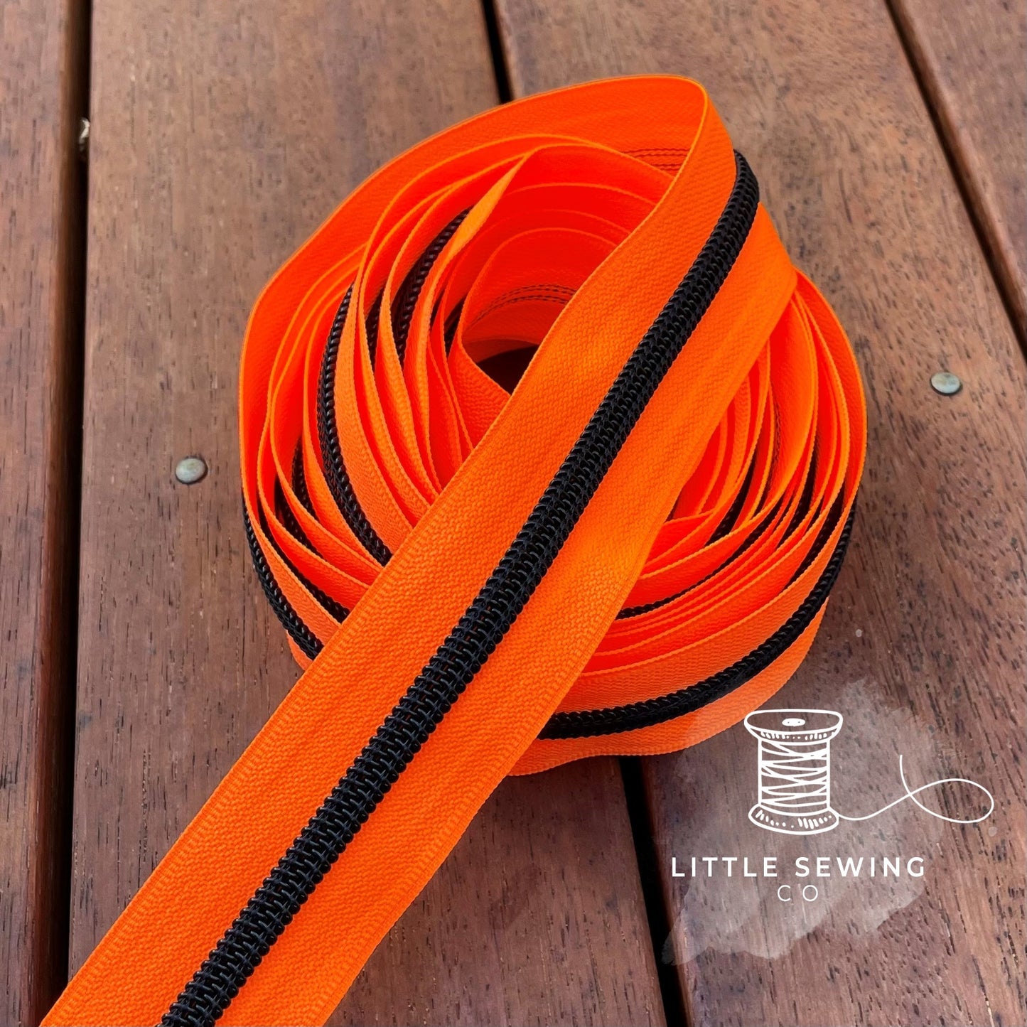 Fluro Orange Zipper Tape #5