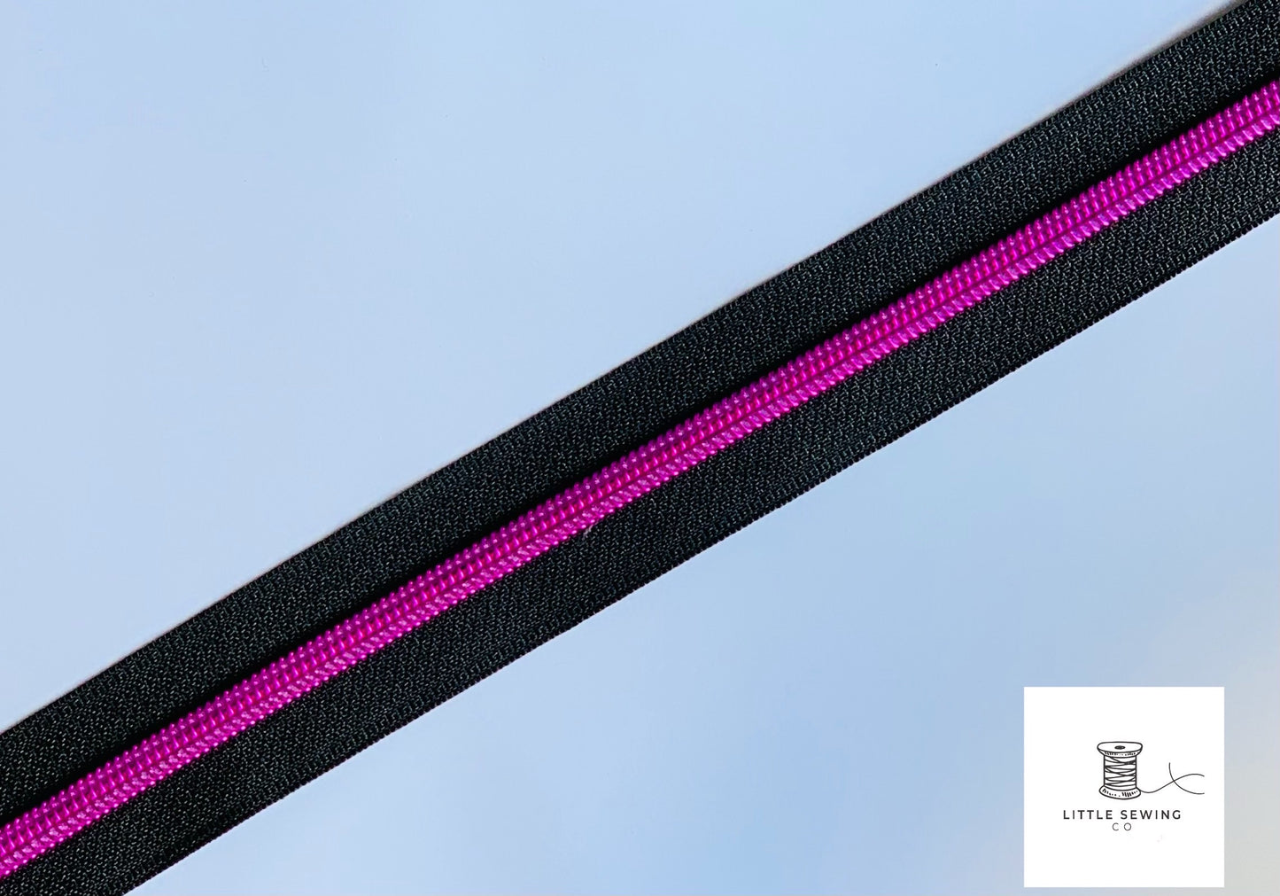 Pink with Black Zipper Tape #5