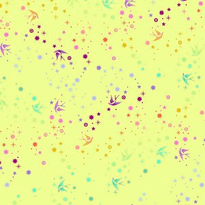 Tula Pink - Fairy Flakes in Lime - FQ