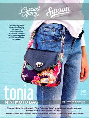 Tonia Mini Moto Bag by Swoon Bag Kit