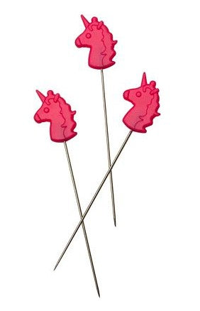 Tula Pink Unicorn Head Straight Pins 30 ct.